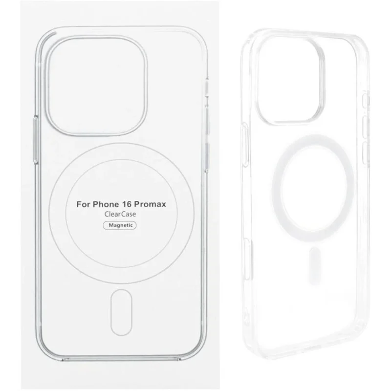 قاب شفاف مگ‌سیف Apple iPhone 16 pro max با پشتیبانی از شارژ بی‌سیم