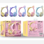 هدفون بی‌سیم گوش گربه‌ای مدل KT-M22 | هدست فانتزی Cat Ear - Image 3