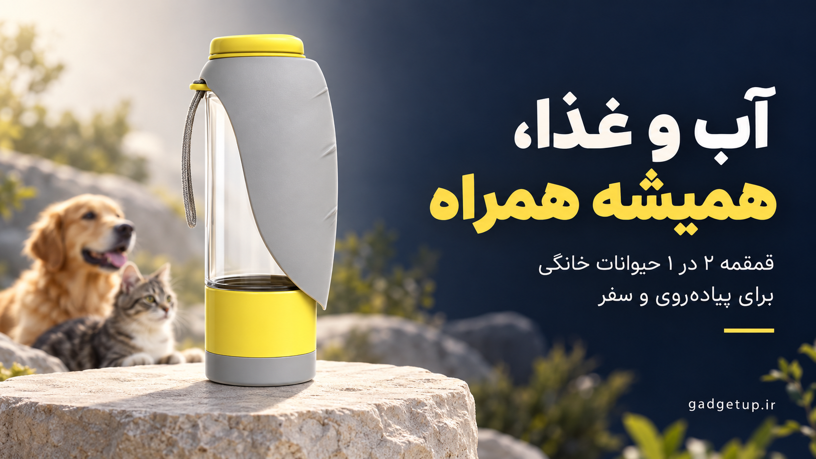 قمقمه همراه سگ