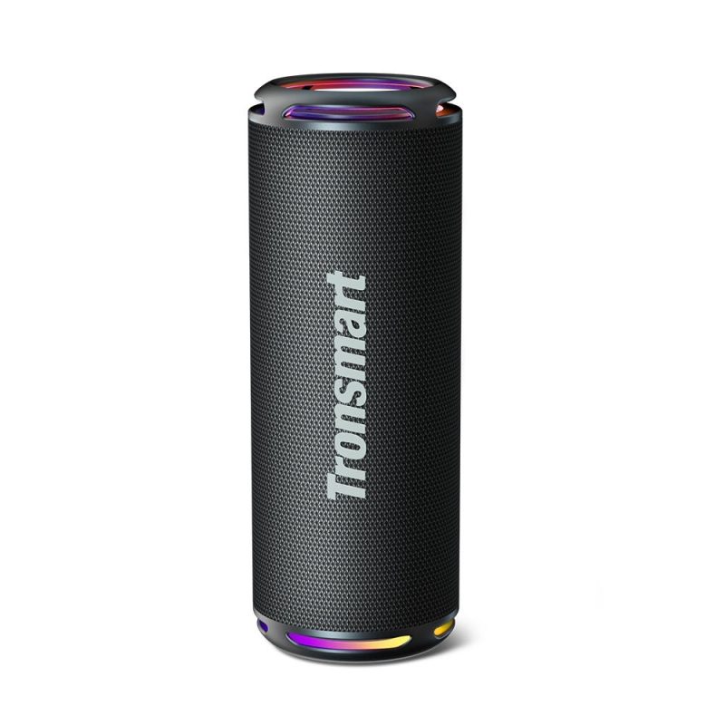 1. اسپیکر Tronsmart T7 Lite مشکی با نورپردازی حلقه‌ای